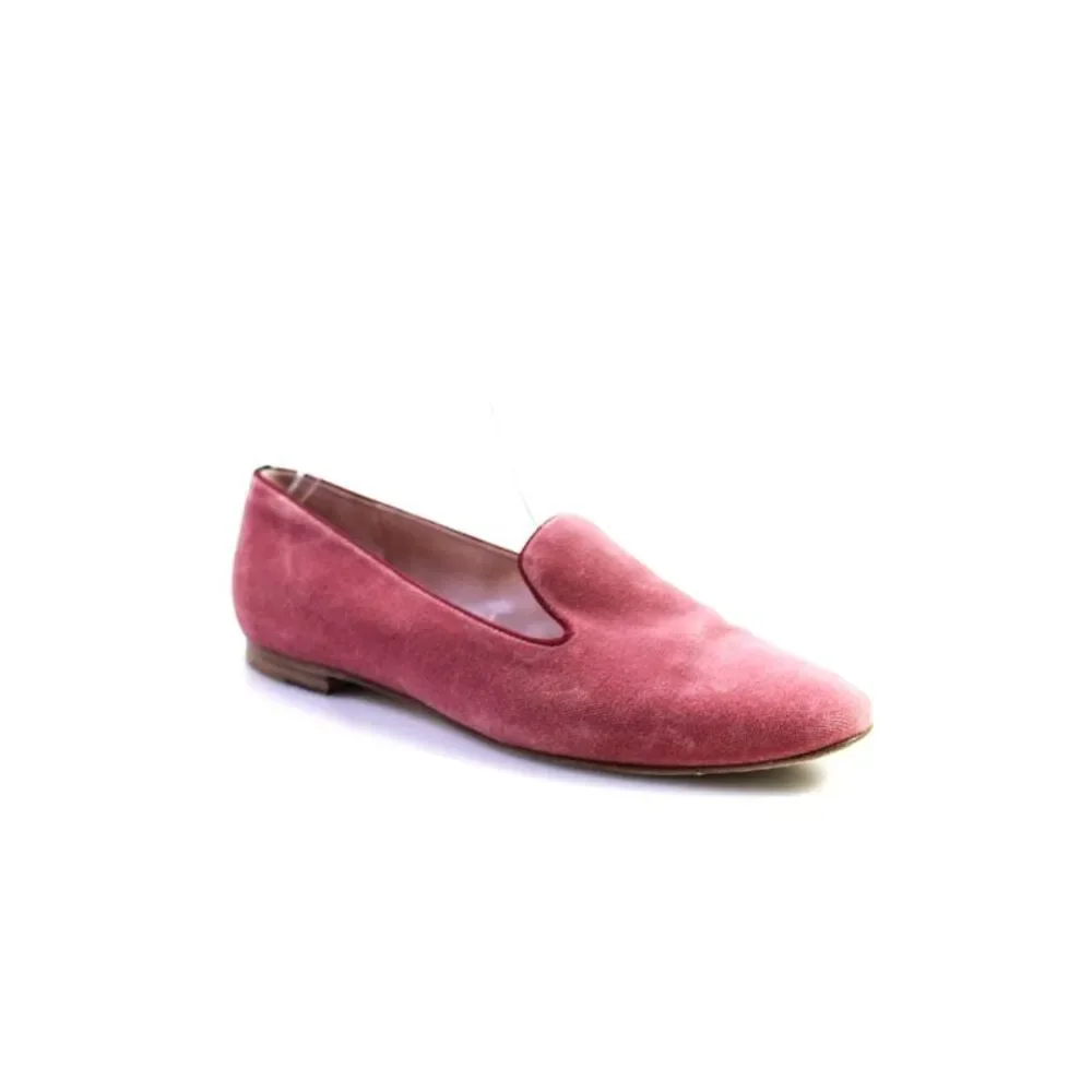Margaux Womens Velvet Slide On Loafers Rose Pink Size 39 9 Medium